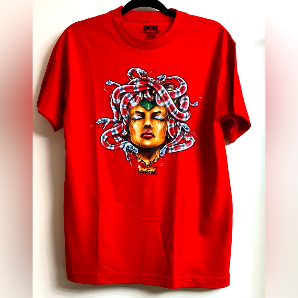 DGK Medusa Red T Shirt Sz M